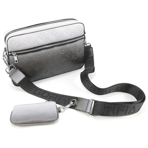 Fashionable Trendy Men's Lightweight PU Leather Crossbody <b>Bag</b> With Leather <b>Mini</b> Men's Wallet And Adjustable Strap - Product Image 3