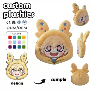 Fabricante de Peluches Personalizados de Personajes de Anime con MOQ Bajo, Muñeco de Peluche Suave Relleno de Algodón PP para Cumpleaños - Product Image 4