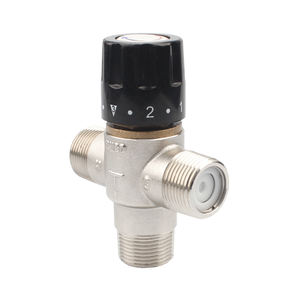 Accesorios para <span class=keywords><strong>radiador</strong></span> de calefacción de toallas, Caldera de 3 vías de agua de latón, mezcla termostática, válvula mezcladora de calefacción de suelo, - Product Image 2