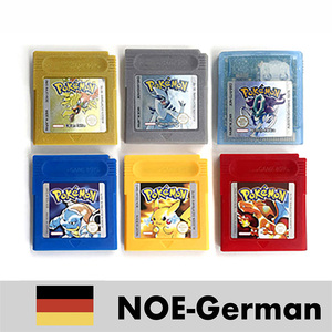 NOE German battery save cart poke Blau Kristall Goldene Silberne Gelb Rot <b>Game</b> Cartridge Video <b>Game</b> Console for gbc - Product Image 1