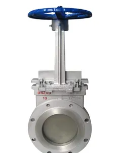 Industrial SS304 SS316 Stainless Steel Manual Knife Gate Valve