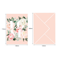 Winpsheng personnalisé gros rose pivoine fleur fête des mères cartes-cadeaux 3d pop up cartes de voeux