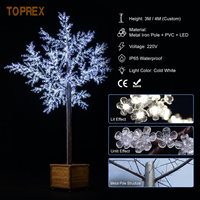 Árbol Artificial TOPREX con Luces LED Decorativas, IP65 Impermeable, Grado Comercial, Decoración para Jardín y Paisajes Exteriores