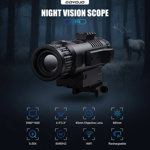 Monocular de Visión Nocturna Digital GOYOJO GS515 Original, 20X HD 2560x1920 25fps WiFi, 5 Niveles de Brillo, para Caza, 1 Año de Garantía - Product Image 2