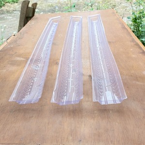 <b>Plastic</b> Yam <b>Planting</b> <b>Trough</b> U Shaped Shallow Cultivation Tube 80cm 100cm 120cm Crystal Clear Guiding Growth Direction - Product Image 1