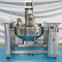 500l industriel alimentaire gaz vapeur chauffage couche planétaire agitation marmite friteuse cuisson chemisé bouilloire avec griffes multifonctionnel