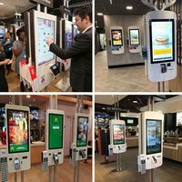 Terminal de commande en libre-service OEM pour restaurant, système de point de vente (PDV) avec écran tactile, borne de commande automatique