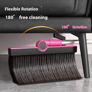 Новинка 2026: Складные пластиковые метла и совок KD, экономия места, с длинной ручкой, самоочищающийся набор для уборки пола - Product Image 6