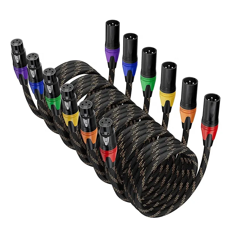 Xput OFC Shilelded XLR Kabel 1M 2M 3M 5M 10M 15M 20M 30M 50M 100M Connecteur XLR 3 Broches Microphone Câble Audio Couleur Personnalisée