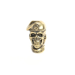 Soldado Ruso con Calavera DIY, Fidget Spinners de Metal y Cobre, Colgantes de Cordón con Estrella de Cinco Puntas, Cuentas de Latón Hechas a Mano - Product Image 5