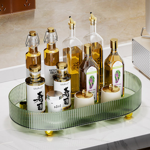 Oval Transparent Fruit Tray With Drainage For Kitchen Living Room Tea Table Use - Product Image 4