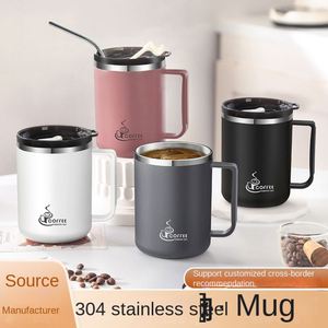 แก้วกาแฟสแตนเลส 304 ฝาปิดสุญญากาศพร้อมหูจับ เก็บความร้อนได้ 0-6 ชั่วโมง เป็นมิตรกับสิ่งแวดล้อม พกพาสะดวก ทันสมัย ปลอดภัยสำหรับน้ำเดือด - Product Image 3