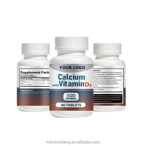Oem Private Label Vitamine D3 & Calciumsupplement Voor Volwassenen Tieners Kinderen-Tabletten Met Vloeibare Carbonaatcapsules - Product Image 1