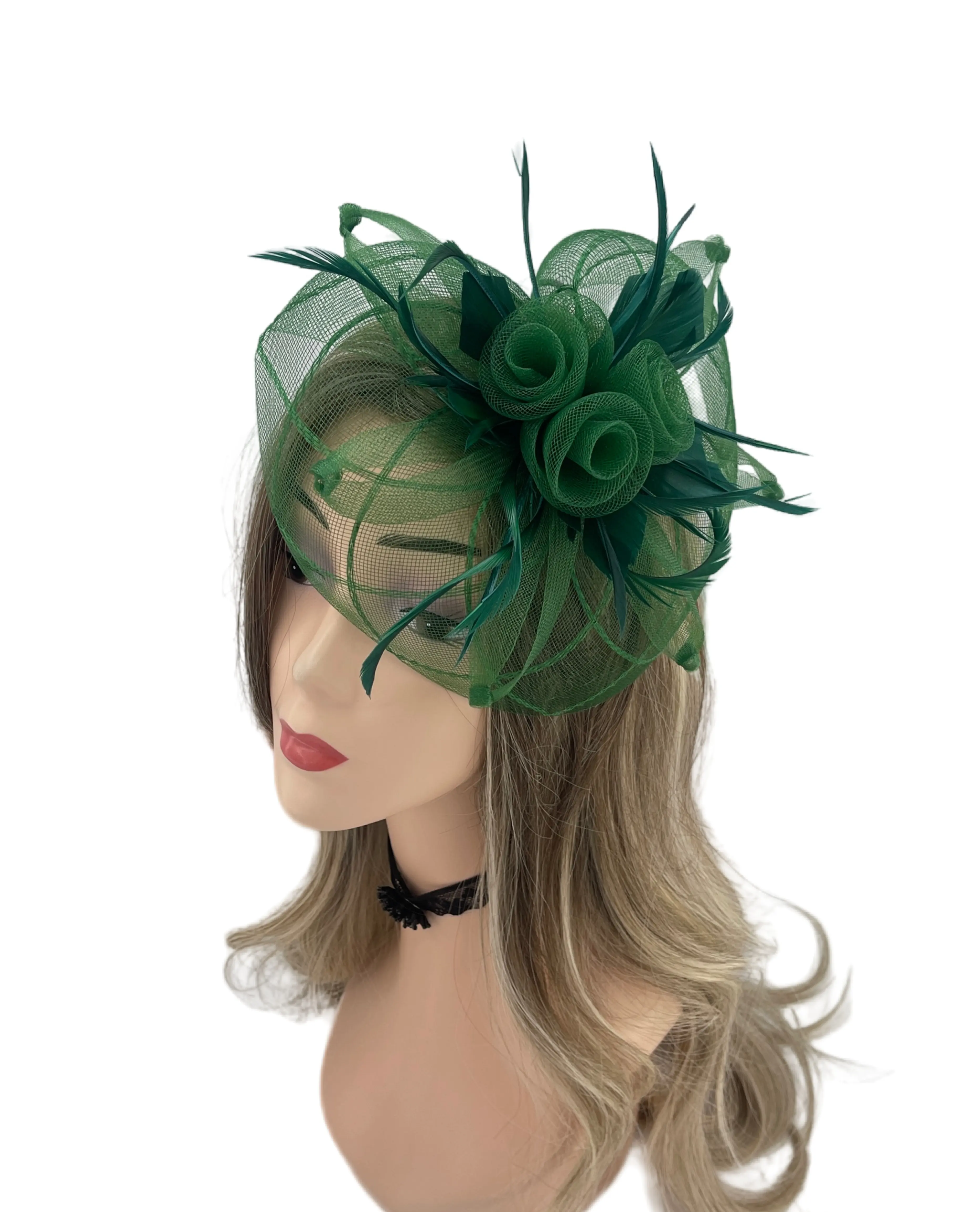 Factory direct sales Customization Girls Women Tea Party Headdress Cocktail Hairclip Fascinators Hat