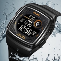 Montre-bracelet carrée étanche SKMEI 2208, mode, vente en gros, pour hommes, Relojes, numérique, sport, double heure, chronographe électronique, montre à aiguilles