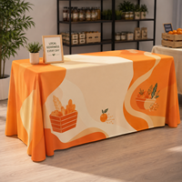 Nappe de stand professionnel pour foire d'emploi, avec logo personnalisé imprimé, pour salons carrières et stands d'information RH