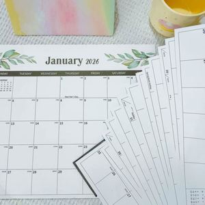 Calendario mensual grande de enero de 2026 a junio de 2027 con encuadernación de doble alambre, perfecto para el hogar o la oficina, ideal para promociones - Product Image 2