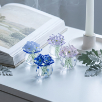 Lot de mini-vases en verre de Murano faits à la main, en cristal, pour décoration de table, vente en gros, fournisseur