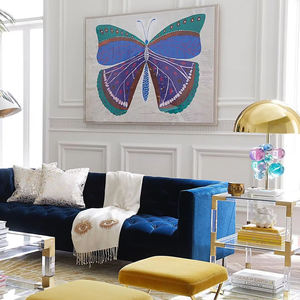 La lámpara de mesa de Globo consiste en una serie de bolas de vidrio flotantes en un polo de metal delgado con una cúpula de metal en la parte superior para hacer el Globo - Product Image 4