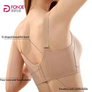 女性用プラスサイズ薄型プッシュアップ授乳ブラ、大きなバストC～Fカップ用、ワイヤレスフロントクリップ、垂れ防止リフト、妊娠中・授乳中用 - Product Image 3