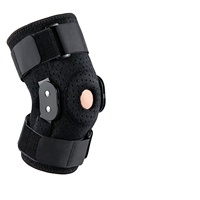 Genouillère articulée avec stabilisateurs latéraux, ceinture de soutien ajustable pour le ménisque et la rotule, pour la récupération sportive