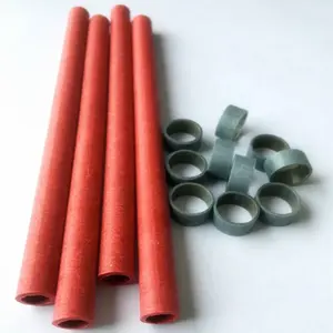 Feuille et tube de fibre vulcanisée d'isolation rouge de haute qualité avec une excellente résistance mécanique
