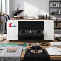 Imprimante DTF entièrement automatique Sunika F1080-A1 300 mm avec circulation d'encre blanche pour t-shirts et vêtements