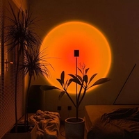 Lumière du soleil arc-en-ciel led, veilleuse, fonctionnement par USB, pour Table, café, SPA, boutique de beauté, vlog, arrière-plan de vidéo, décoration murale