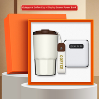 Cadeaux d'entreprise 2 en 1 Avantages sociaux Cadeaux VIP Tasse + Power Bank Coffret cadeau corporatif