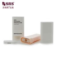 Conteneur vide ovale pour stick déodorant, impression de logo personnalisée pour stick solaire, blush et contour