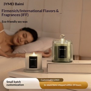 เทียนหอมทำมือจากขี้ผึ้งถั่วเหลือง - ของตกแต่งบ้านสไตล์โมเดิร์นระดับไฮเอนด์ บรรจุในกล่องของขวัญ พร้อมโลโก้ที่ปรับแต่งได้ - Product Image 4