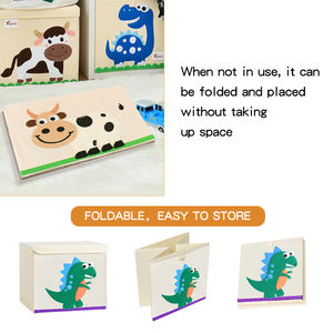 Caja de almacenamiento plegable de lino 2020 para ropa de bebé, armario de alta calidad, organizador de Juguetes - Product Image 6