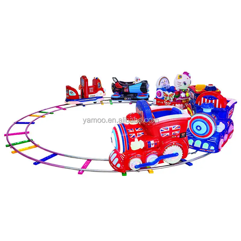 Детский Электрический поезд, игрушка для парка развлечений, 8 мест, Электропоезд, туристический тематический Поезд без следов