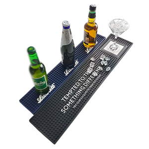 แผ่นรองบาร์ยางกันลื่นแบบสั่งทำได้ วัสดุ PVC ซิลิโคน สำหรับบาร์ ป้องกันน้ำหก รองรับแก้วเบียร์ - Product Image 3