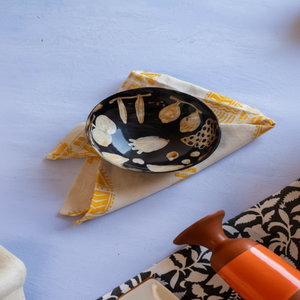 Juego de cuencos para servir de cuerno Natural de marca de alta calidad, cuencos de afeitar redondos pulidos hechos a mano para el hogar, Hotel, restaurante PARA LA India - Product Image 1