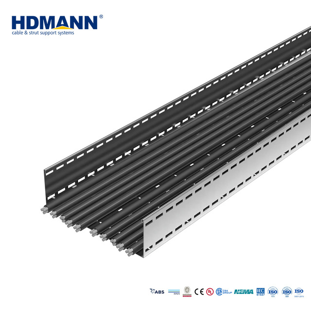 Hdmann High Strength Support Management Bridge System SS304 Stainless Steel Slotted Side Rail Rigid Solar Cable Tray