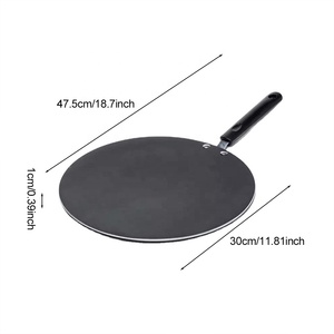 공장 직판 알루미늄 논스틱 프라이팬 타바 팬 팬케이크 크레이프 팬 (베이클라이트 손잡이) - Product Image 5