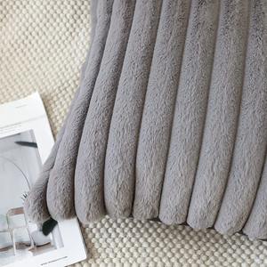 Nuevo producto, funda de almohada de barra recta, pelo de conejo, estilo Ins, barra Vertical de Color liso, almohada de felpa, funda de almohada Nórdica - Product Image 6