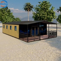 WinFair 3 Pièces Conteneur Pliant Extensible Mobile Maisons Modulaires Préfabriquées Préfabriquées Maison Pliable 40 Ft Moderne