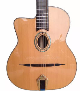 Guitare de <span class=keywords><strong>Jazz</strong></span> gitane à trous ovales, style punk, AGJ160 - Product Image 3