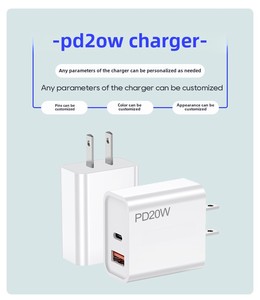 Tất Cả Các Chức Năng Nhanh Chóng Sạc Chuyến Đi Kinh Doanh Tường Sạc Pd20w Tương Thích A + C Loại C-A IOS Cổng Điện Thoại Power Supply Adapter - Product Image 5