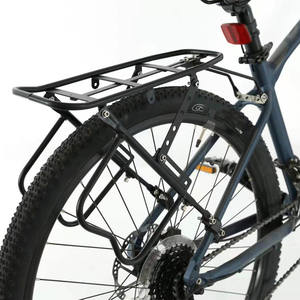 Portaequipajes trasero de aluminio y acero para bicicleta, soporte de superficie duradero negro para bicicleta de montaña, portaequipajes, accesorio para pasajeros 102 - Product Image 4