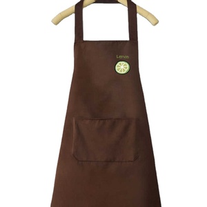 Tablier de cuisine imperméable et résistant à l'huile pour femmes et hommes, tablier de femme de ménage, motif arc-en-ciel mignon avec poche - Product Image 1