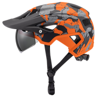 Casque de VTT avec visière détachable certifié EN1078, coque en PC + mousse EPS, pare-soleil anti-éblouissement, casque de cyclisme léger