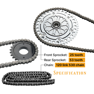 Courroie de transmission à chaîne compatible avec <span class=keywords><strong>Harley</strong></span> 2009-UP Touring Twin Cam & M8 Road Glide/Street Glide/Rode King - Product Image 4
