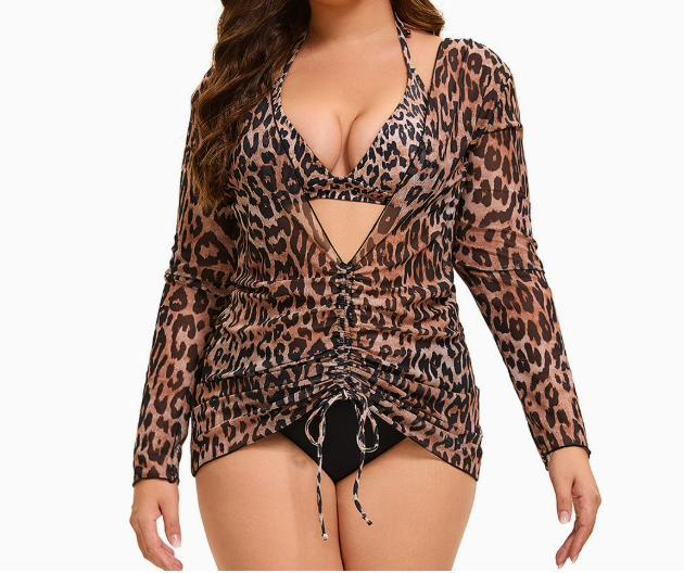 Women's Sexy Underwire Bikini Swimsuit Set Solid Color 2-Piece Breathable Reversible Quick Dry String Beach Wear
