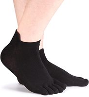 No Show Chaussettes de sport de yoga à cinq doigts pour hommes et femmes Summer Fitness Spandex anti-dérapant avec logo Utilisation d'entraînement quotidien