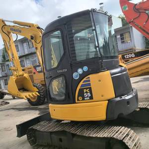 Excavatrice sur chenilles Komatsu Pc55mr Jaune Mini pelle hydraulique de construction 5,5 tonnes - Product Image 2