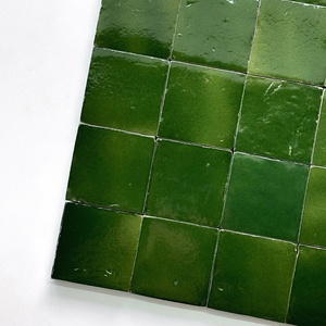 Ubin keramik kerajinan tangan mewah gaya Moroko antik secara bertahap mengubah warna hijau produk satu arah - Product Image 4