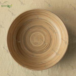 Fournisseur de vaisselle Ensemble de salle à manger avec logo personnalisé Turquoise Essence Bol en bambou pour restaurant/hôtel du Viet Nam - Product Image 4